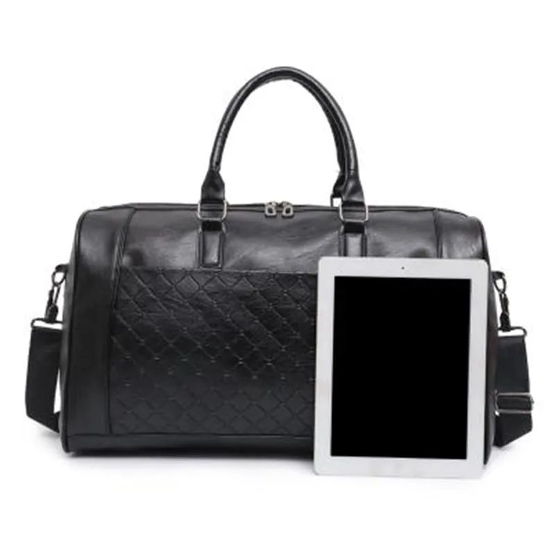 Travel Bag Women Men Male Waterproof Duffel Luggage Gym Bag Girls Boy Sports Shoulder Handbag Traveling Overnight Bag (Black)