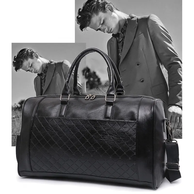 Travel Bag Women Men Male Waterproof Duffel Luggage Gym Bag Girls Boy Sports Shoulder Handbag Traveling Overnight Bag (Black)