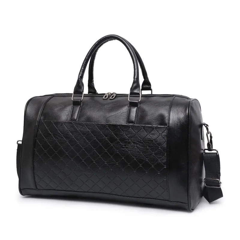 Travel Bag Women Men Male Waterproof Duffel Luggage Gym Bag Girls Boy Sports Shoulder Handbag Traveling Overnight Bag (Black)