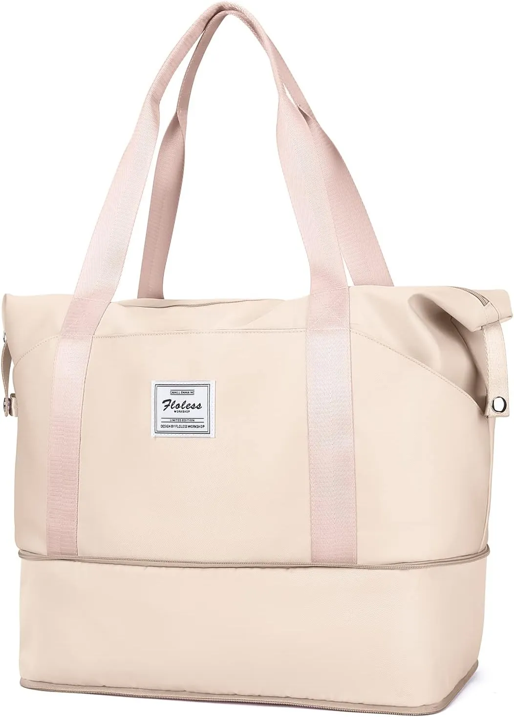 Travel Duffel Bag, Sports Tote Gym Bag, Shoulder Weekender Overnight Bag for Women