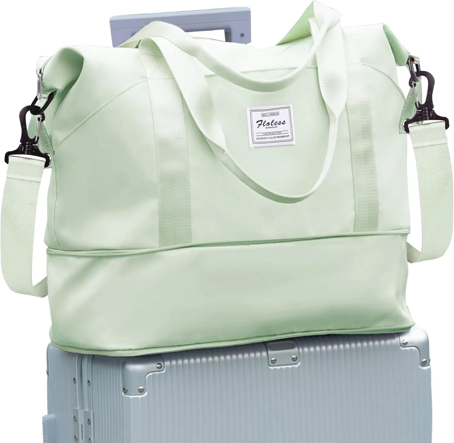 Travel Duffel Bag, Sports Tote Gym Bag, Shoulder Weekender Overnight Bag for Women