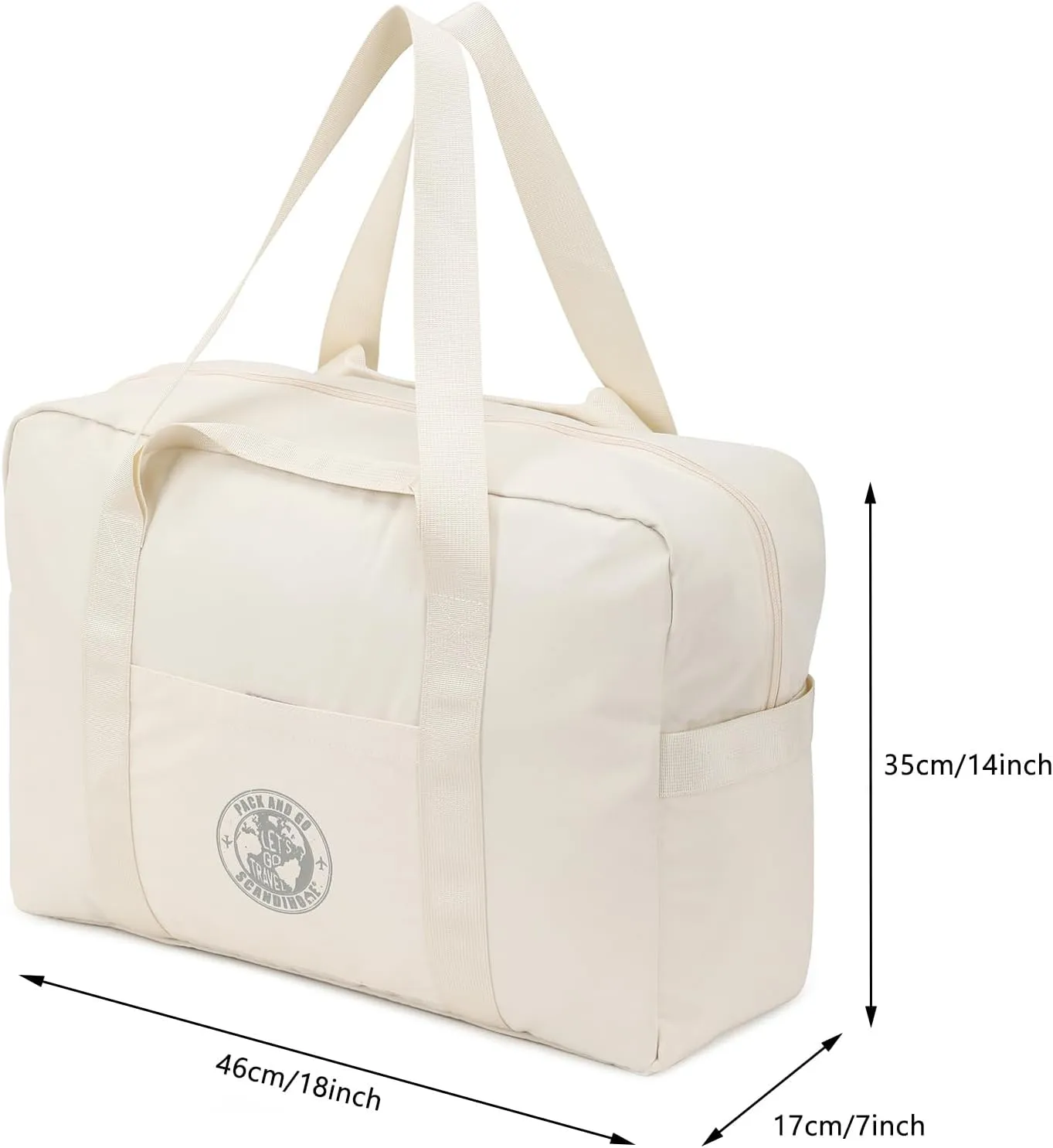 Travel Duffel Bag Weekender Overnight Bag, Sports Gym Bag Carry On Tote Bag for Men Women Scandihome Series
