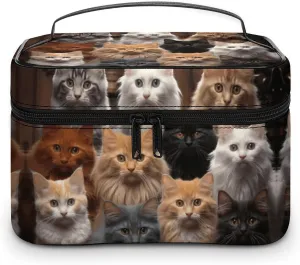Travel Toiletry Bag for Women And Men,Cat Collection Toiletry Organizer, Makeup Bag Travel Organizer for Shampoo,Toiletries