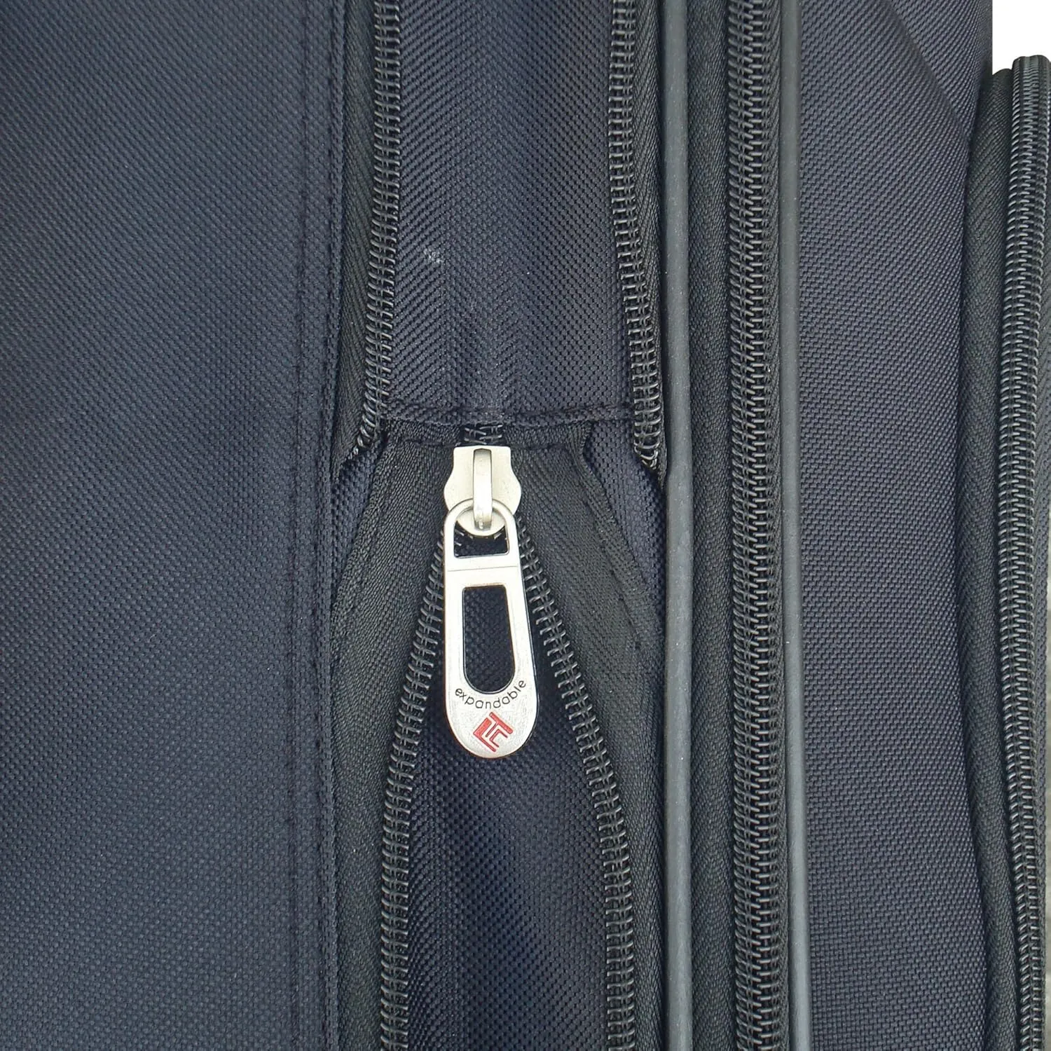 Travelers Club Bowman Expandable Luggage, Red, 3-Piece Set (Dopp/Tote/20)