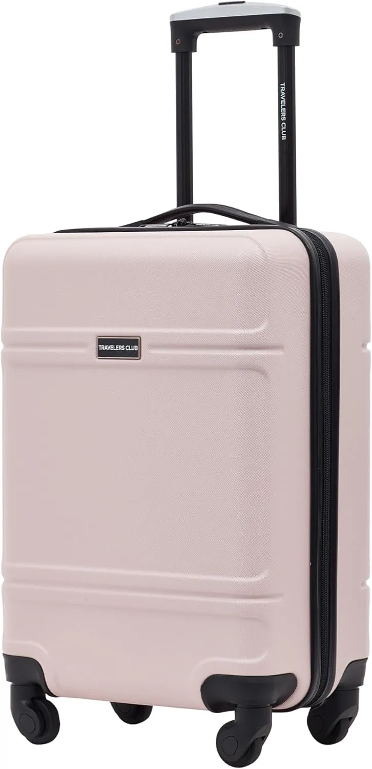 Travelers Club Skyline Spinner Luggage, Filmy, 22-Inch Carry-On