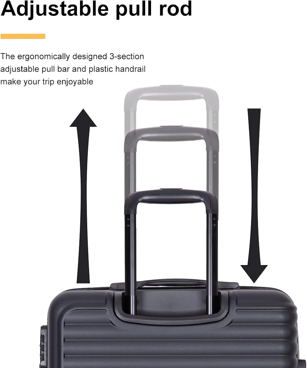 Travelhouse TravelhouseLuggageSets3PieceWear-ResistanceHardshellSpinnerWheelsSuitcaseSetswithTsaLock20/24/28TravelLuggagesClearanceLightweight