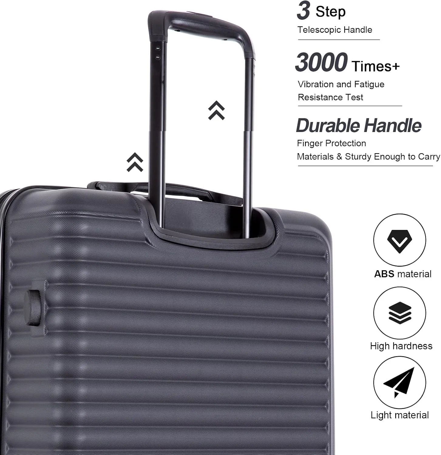 Travelhouse TravelhouseLuggageSets3PieceWear-ResistanceHardshellSpinnerWheelsSuitcaseSetswithTsaLock20/24/28TravelLuggagesClearanceLightweight