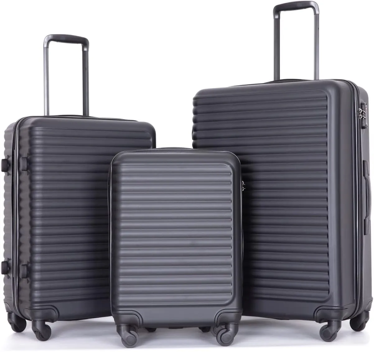 Travelhouse TravelhouseLuggageSets3PieceWear-ResistanceHardshellSpinnerWheelsSuitcaseSetswithTsaLock20/24/28TravelLuggagesClearanceLightweight
