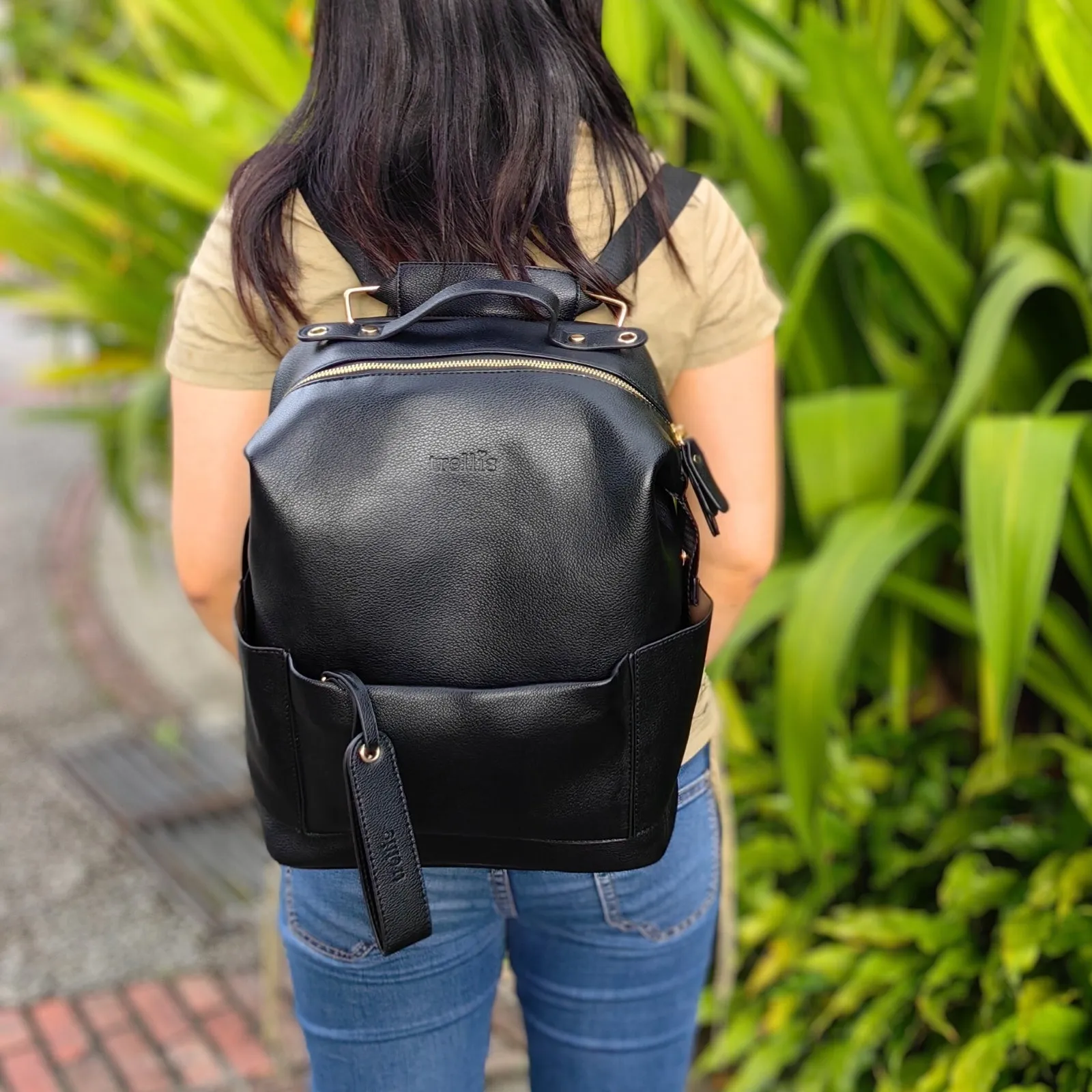 Trellis Dahlia Nappy Bag Backpack