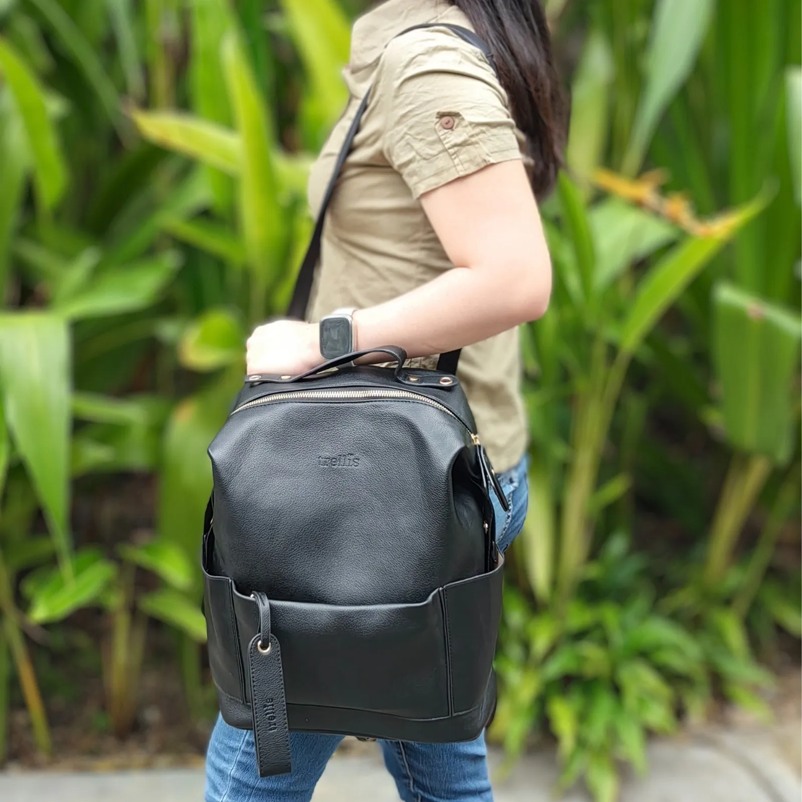 Trellis Dahlia Nappy Bag Backpack