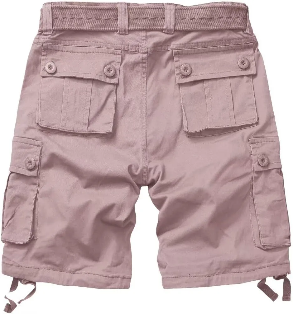 TRGPSG Women's Hiking Shorts, 7" Bermuda Cargo Shorts with 7 Pockets, Quick Dry, Breathable, Green