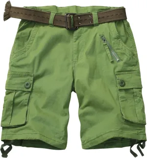 TRGPSG Women's Hiking Shorts, 7" Bermuda Cargo Shorts with 7 Pockets, Quick Dry, Breathable, Green