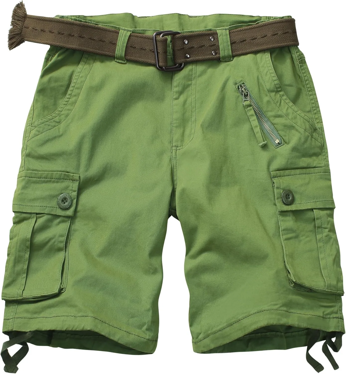 TRGPSG Women's Hiking Shorts, 7" Bermuda Cargo Shorts with 7 Pockets, Quick Dry, Breathable, Green