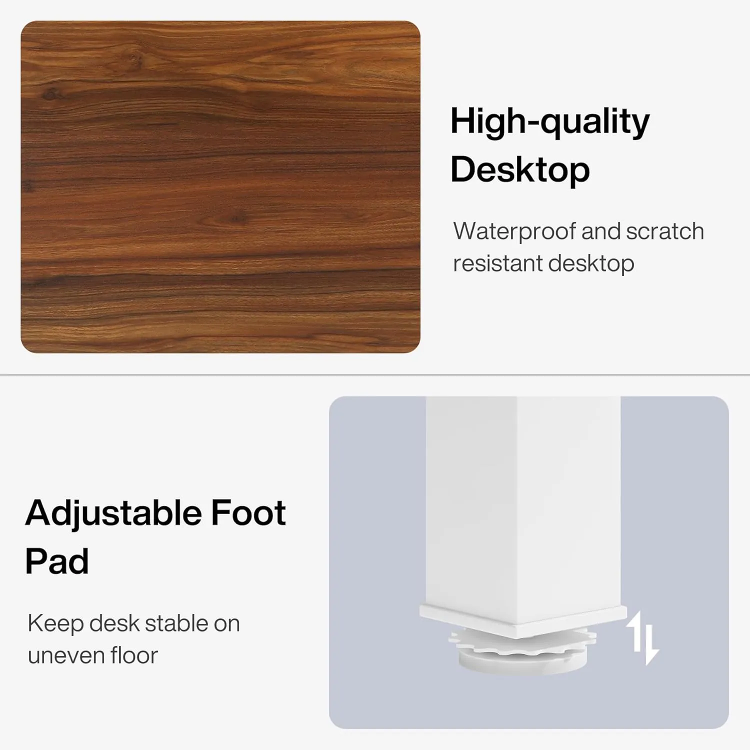 Tribesigns 78.7 Inches Extra Long Computer Desk 2 Person Desk, Double Long Desk, Workstaion for Home Office (Walnut White)