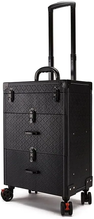 Trolley Makeup Box Universal Wheel Makeup Dresser Beauty Trolley Suitcase Rolling Suitcase Cosmetic Bag