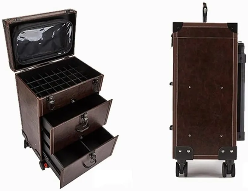 Trolley Makeup Box Universal Wheel Makeup Dresser Beauty Trolley Suitcase Rolling Suitcase Cosmetic Bag