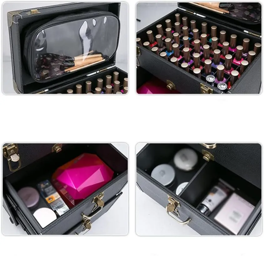 Trolley Makeup Box Universal Wheel Makeup Dresser Beauty Trolley Suitcase Rolling Suitcase Cosmetic Bag