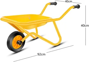 Trolley with Bucket, Can Pull Goods and Carry People Outdoor Toy Cars, High-Carbon Steel Frame, Shock-Absorbing Wear-Resistant Wheels