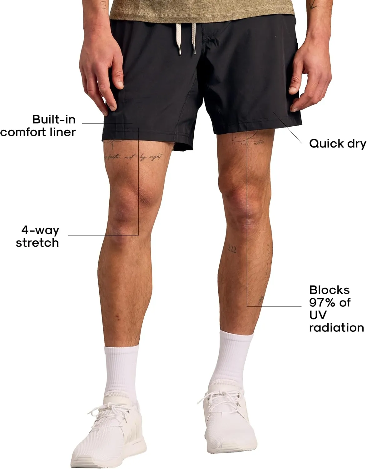 True Classic Mens Shorts – Mens Gym Shorts with Liner, Quick-Dry & Fleece – Athletic Short with Pockets