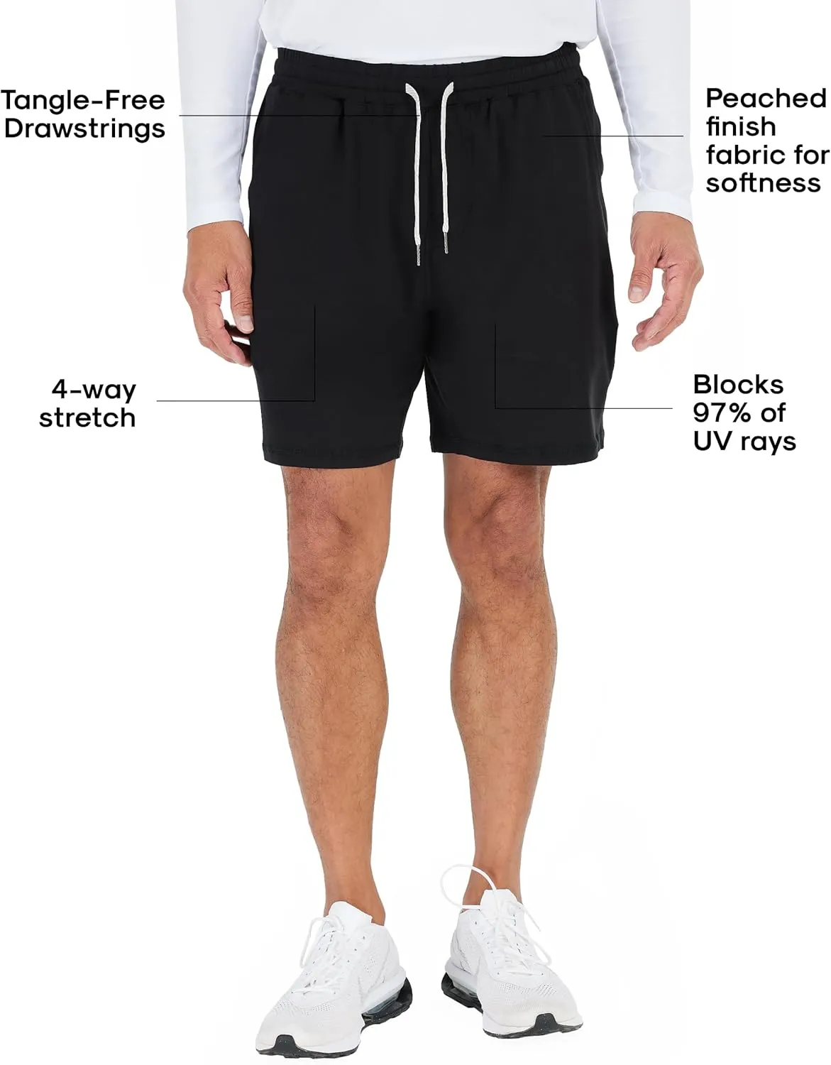 True Classic Mens Shorts – Mens Gym Shorts with Liner, Quick-Dry & Fleece – Athletic Short with Pockets