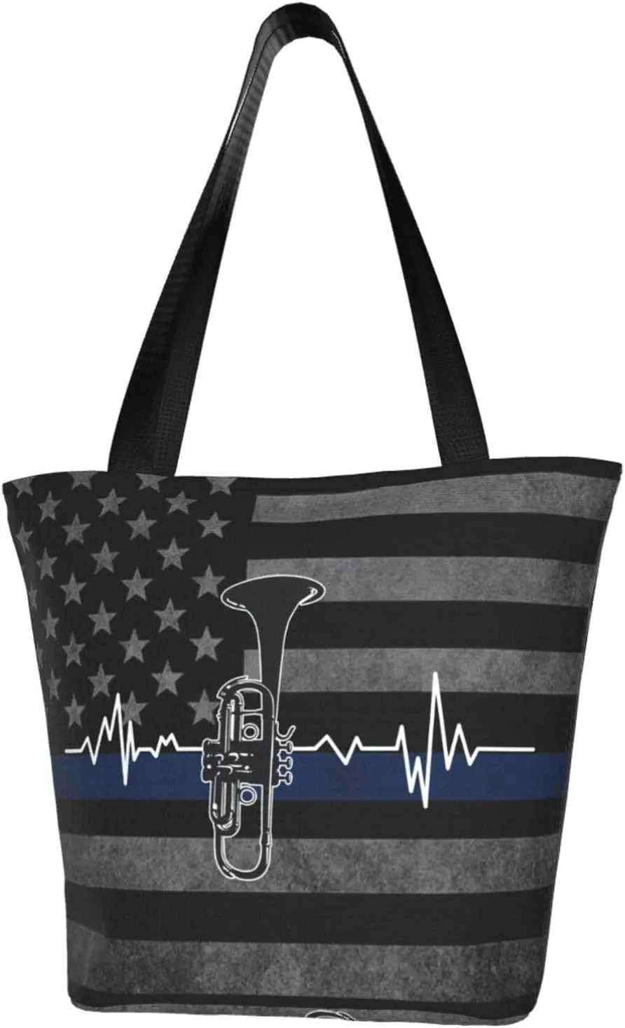 Trumpet Heartbeat Fashion Shoulder Bag Large Capacity For Man Or Woman