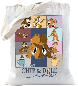TSOTMO Chipmunks Gift Cartoon Merchandise Squirrel Gift WDW Squirrel Travel Bag for Cartoon Fans