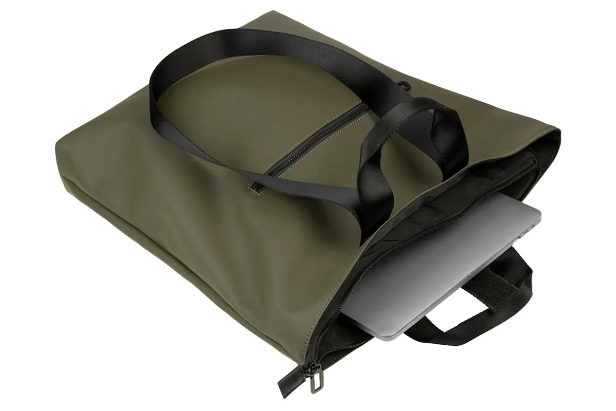 Tucano Gommo 14" Laptop & MacBook Pro Shopper Bag | Military Green