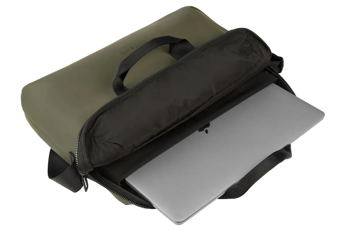 Tucano Gommo Laptops 15.6" and Macbook Pro 16" Laptop Bag | Military Green