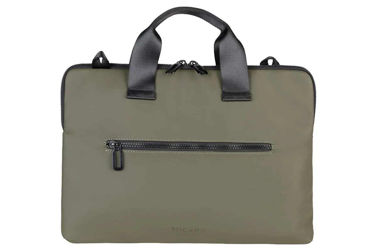 Tucano Gommo MacBook Air 15" and Laptop 14" Super Slim Laptop Bag | Military Green