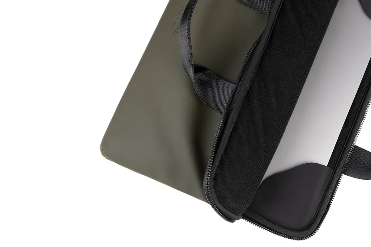 Tucano Gommo MacBook Air 15" and Laptop 14" Super Slim Laptop Bag | Military Green