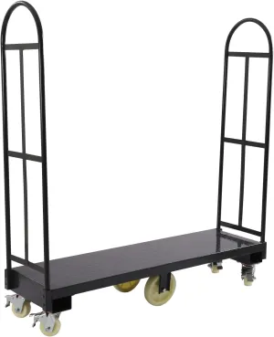 U-Boat Platform Truck Cart with 6 Wheels, 2000LBS U-Boat Hand Dolly Steel Platform Trolley Cart with Removable Handles for Warehouse (60.5×15.7×52.2in)