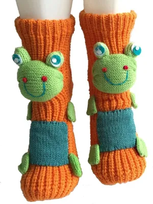 Ulalaza Non-slip Household Floor Socks Knit Sweater Casual Socks Slippers Socks for Women