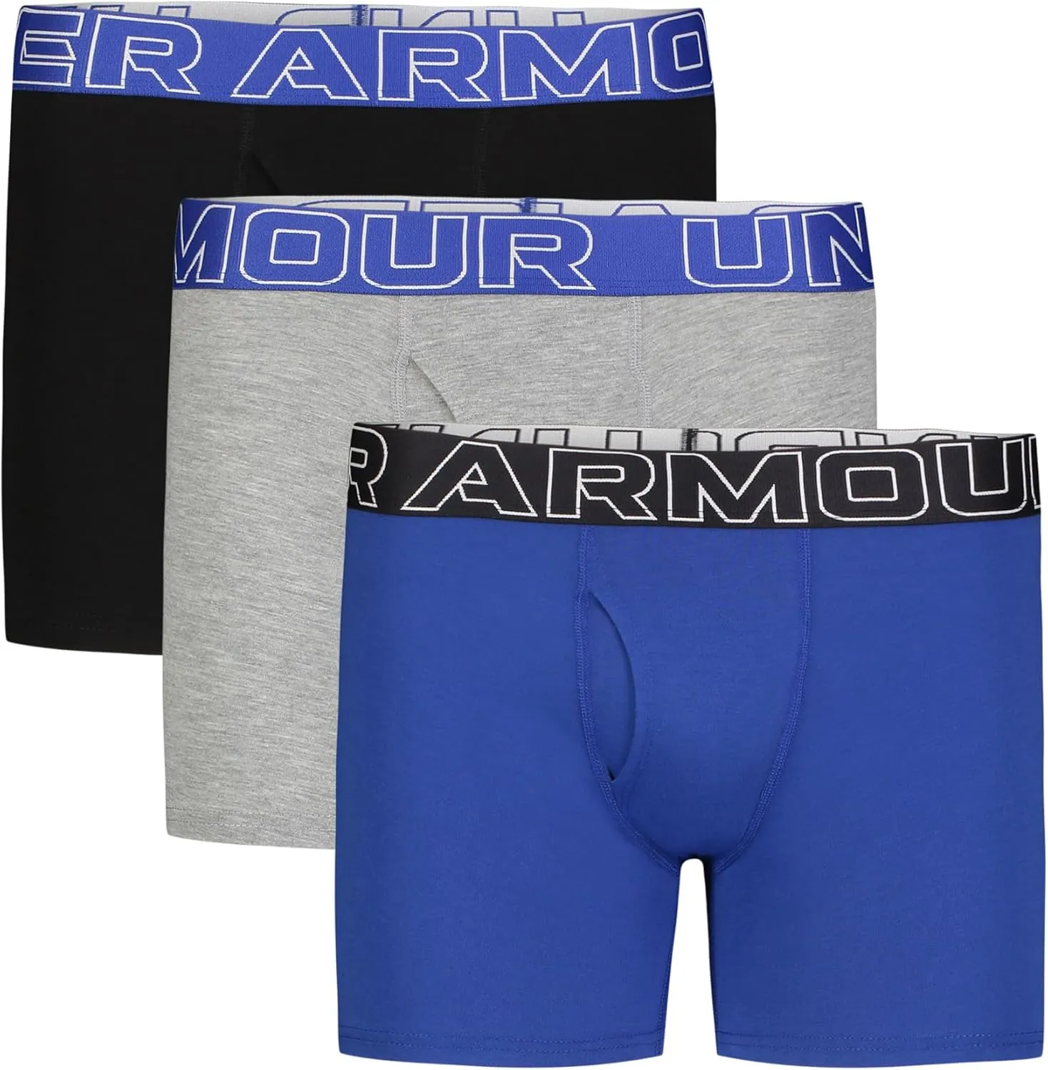 Under Armour boys Charged Stretch Boxer Jock, Lightweight & Smooth Stretch Fit