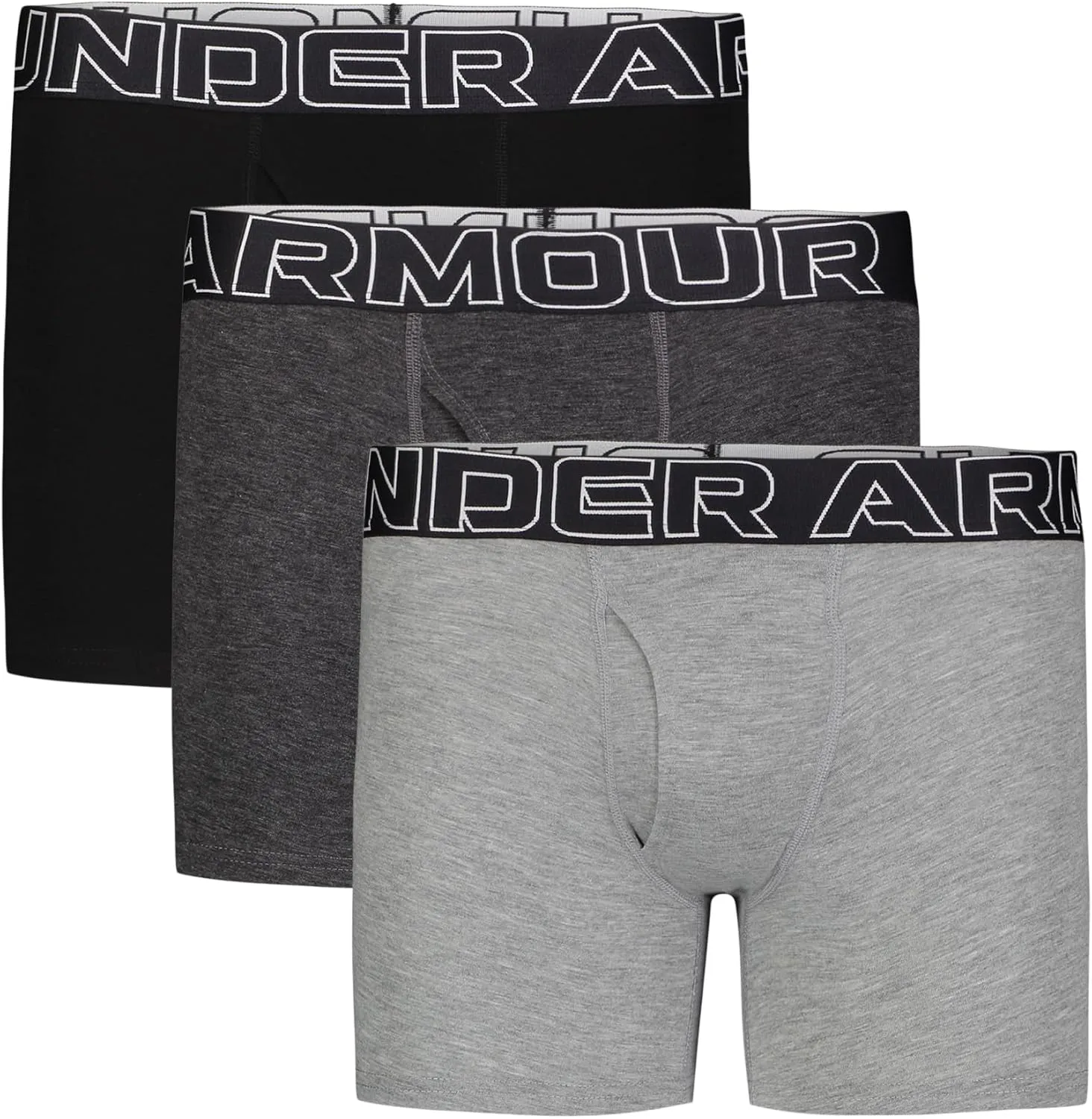 Under Armour boys Charged Stretch Boxer Jock, Lightweight & Smooth Stretch Fit