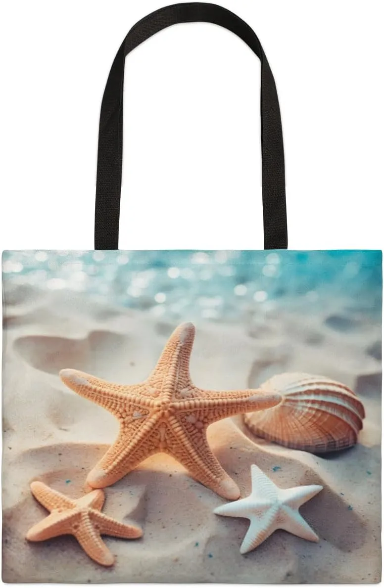 Undersea Dolphins Canvas Tote Bag for Women Men Stylish Tote Handbag Shoulder Bag Reusable Grocery Bag