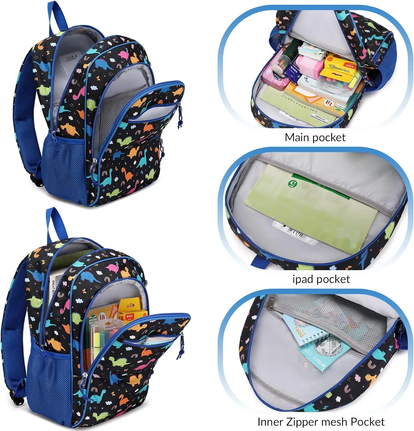 Unicorn Backpack for Kids Girls Prechool Bags for Kindergarten Primary Bookbags for Back to School Children Gift Travel Lightweight Water Resistant 15 Inch with Chest Strap Pink