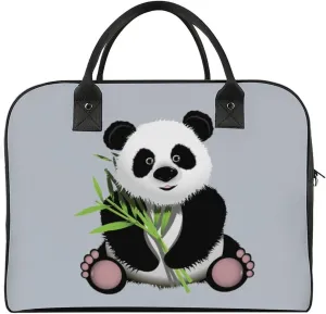 Unisex Casual Nylon Cute Panda Elegant Handbag for Traveling 13" X 19" X 8"