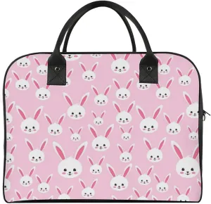 Unisex Shoulder Nylon Santa Gifts Retro Handbag for Business Trip 13" X 19" X 8"
