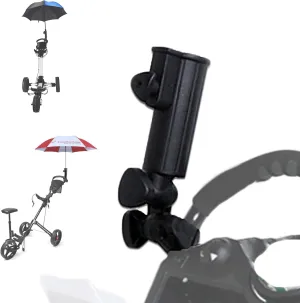 Universal Umbrella Holder, 15mm 25mm 30mm Optional Handle Connector Sizes for Golf Cart, Bike, Baby Stroller, Fishing Beach Chair, Wheelchair