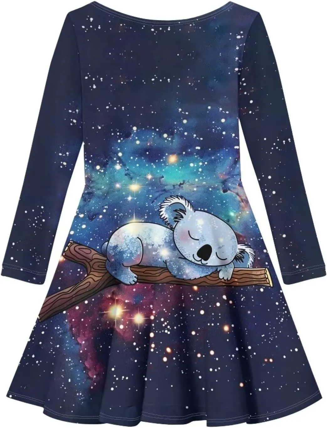 Upetstory Girls' Casual Dresses Kids Playwear Dresses Swing Twirly Skater Dress