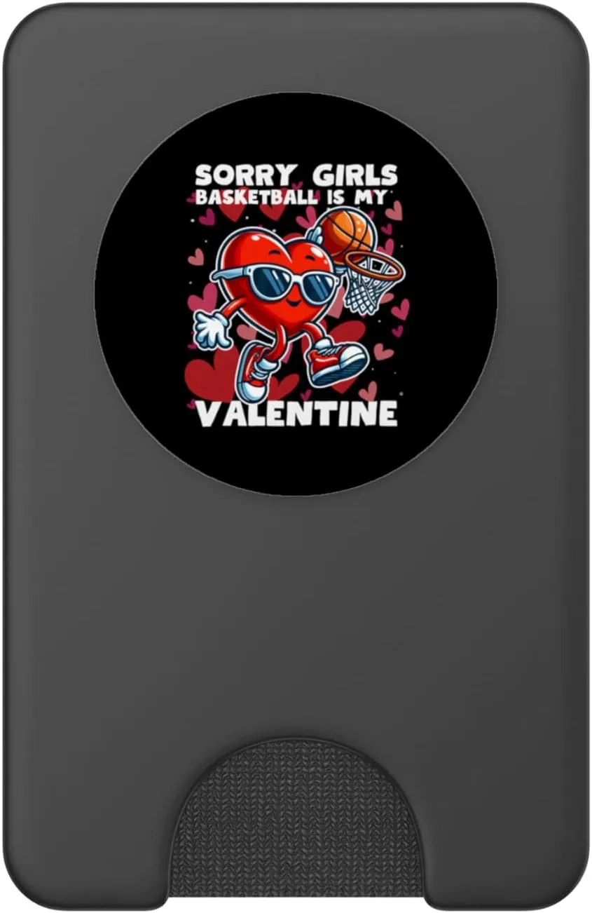 Valentines Day Basketball Dunking Sports Slam Men Boys Kids PopSockets PopWallet for MagSafe