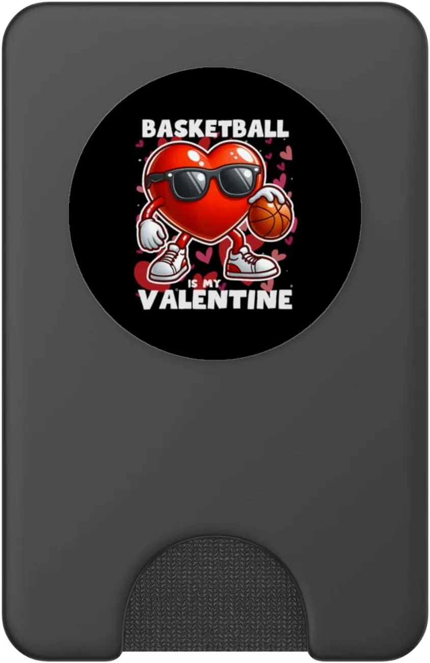 Valentines Day Basketball Dunking Sports Slam Men Boys Kids PopSockets PopWallet for MagSafe