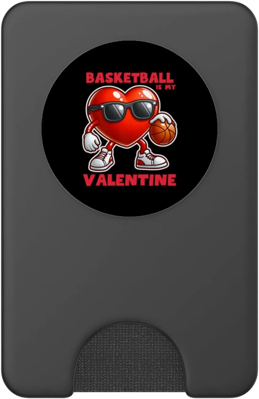 Valentines Day Basketball Dunking Sports Slam Men Boys Kids PopSockets PopWallet for MagSafe