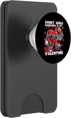 Valentines Day Basketball Dunking Sports Slam Men Boys Kids PopSockets PopWallet for MagSafe