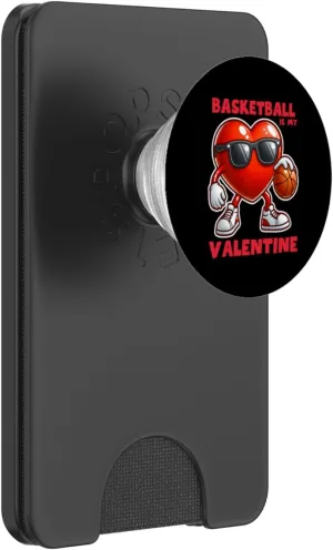 Valentines Day Basketball Dunking Sports Slam Men Boys Kids PopSockets PopWallet for MagSafe