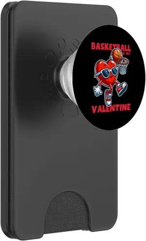Valentines Day Basketball Dunking Sports Slam Men Boys Kids PopSockets PopWallet for MagSafe