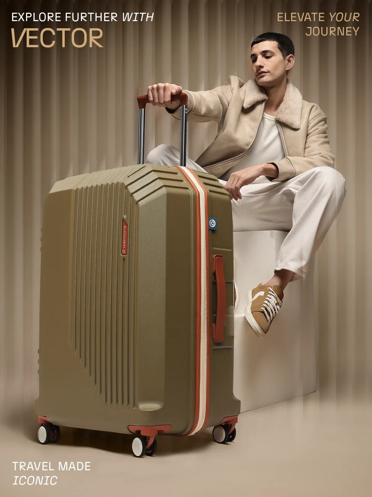 Vector Brown Large Trolley