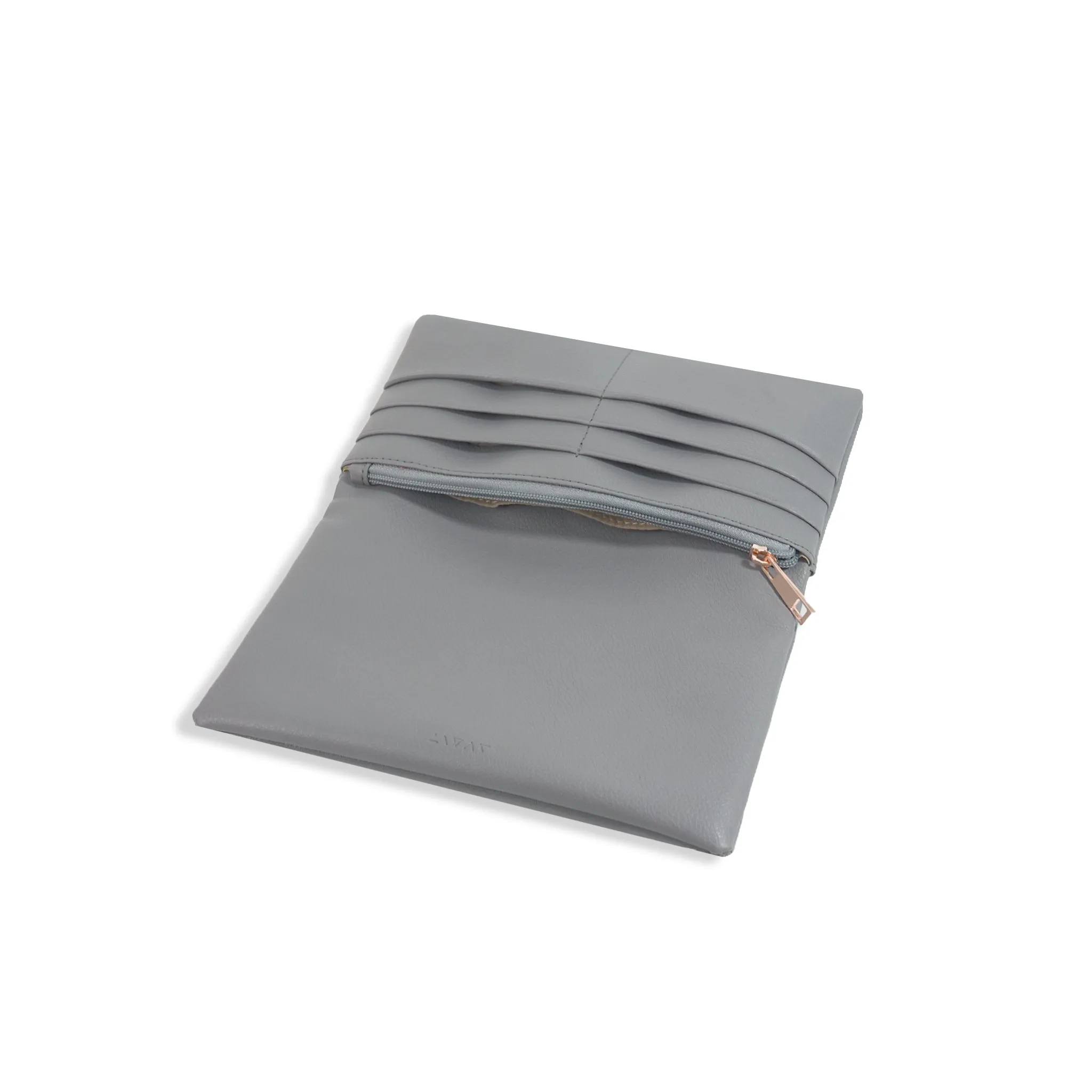 Venice Long Travel Wallet - Slate Gray, Rose Gold | Discovery Series