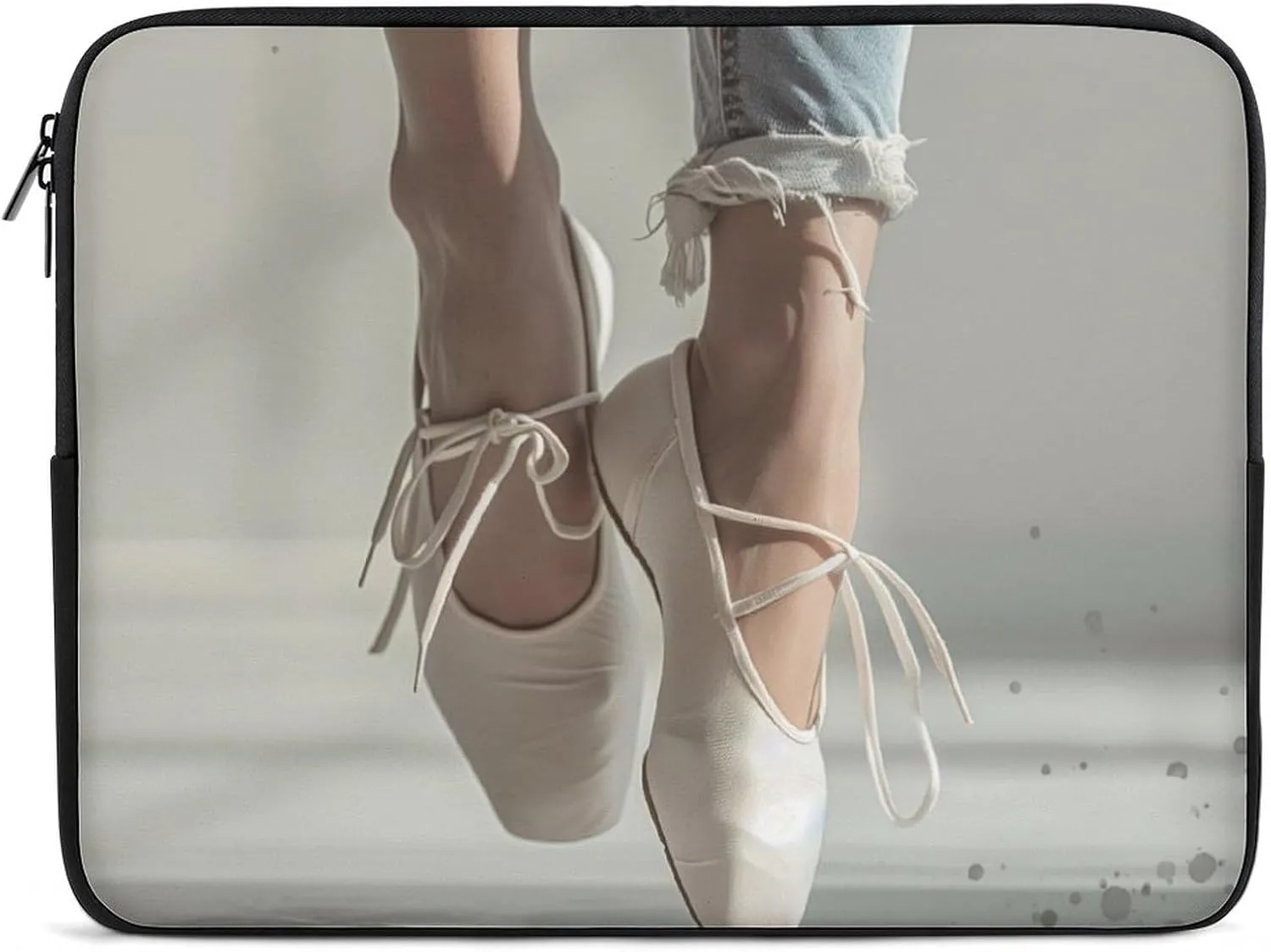 Vintage Art Ballet Shoes Laptop Sleeve 13/15 Inch Durable Briefcase Cover Shockproof Protective Case Handbags Portable Laptop Bag