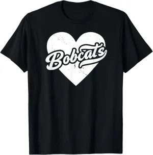 Vintage Bobcats School Spirit Go Bobcats Love T-Shirt